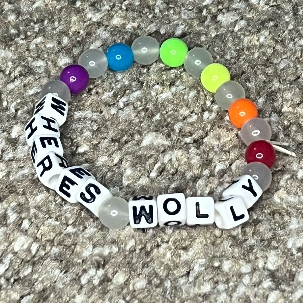 Wheres Molly Rainbow & Translucent Rave Kandi Bracelet Party Festival Club Dance